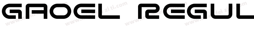 Gaoel Regular字体转换